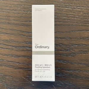 NIB New In Box The Ordinary AHA 30% + BHA 2% Peeling Solution